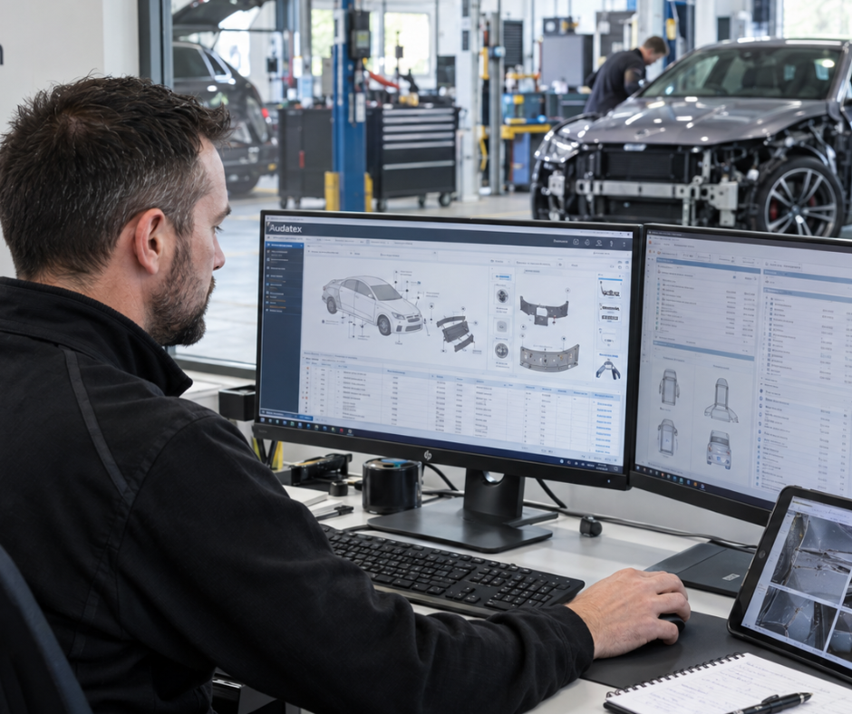 Audatex repair estimate being prepared