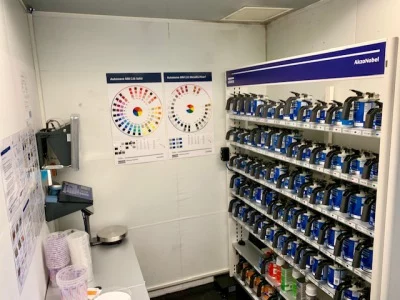 Camberley Paint Mixing room