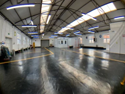 Camberley inside the workshop
